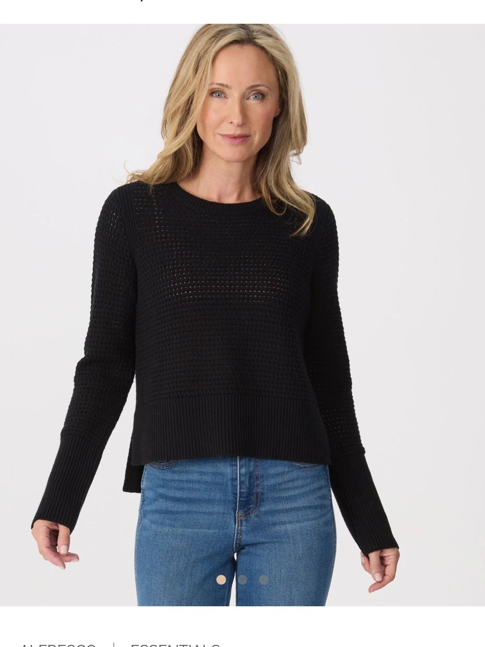 Ace" Open-Knit Crewneck Sweater